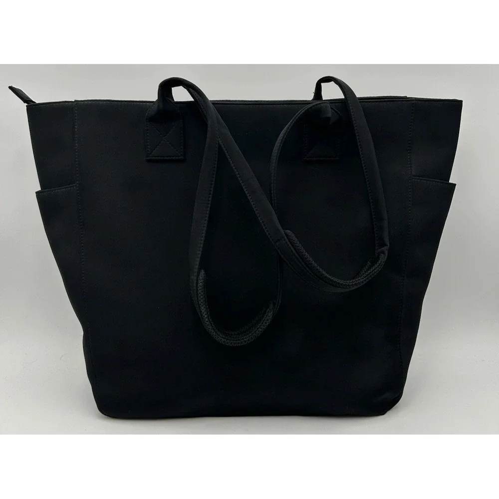 L.L.‎ Bean Large Black Computer Shoulder Tote Bag Multiple Pockets Professional